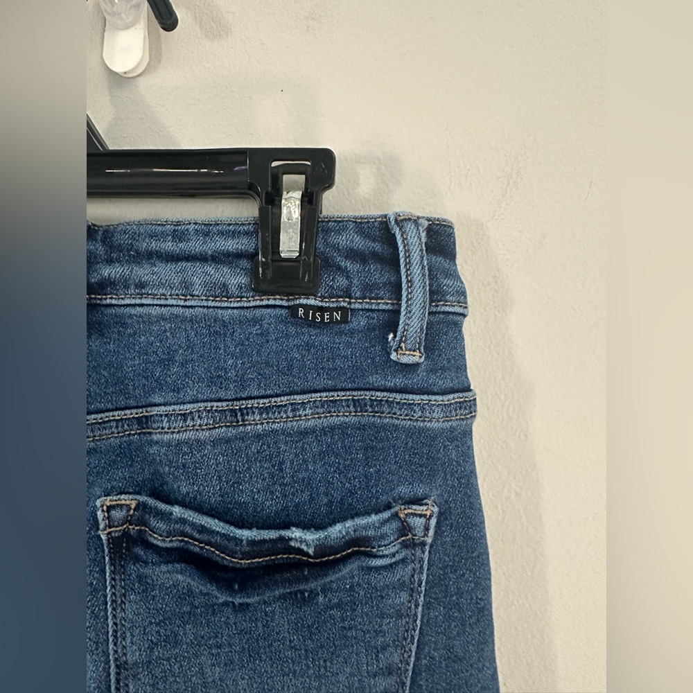 Risen Jeans High Rise Stretch Straight Leg Jeans Size 3/26 - Picture 3 of 10
